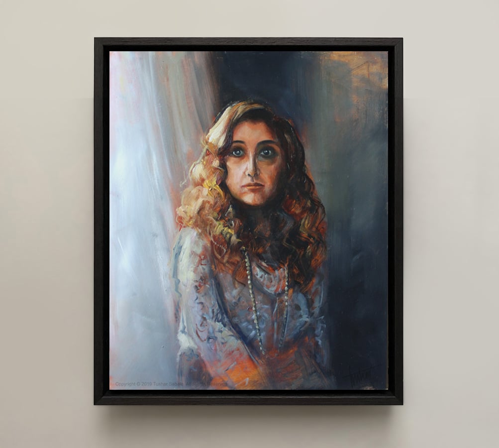 Oil on board, 10
