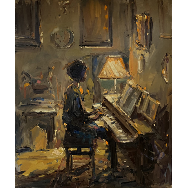 Oil on board, 10” x 12”, 2022