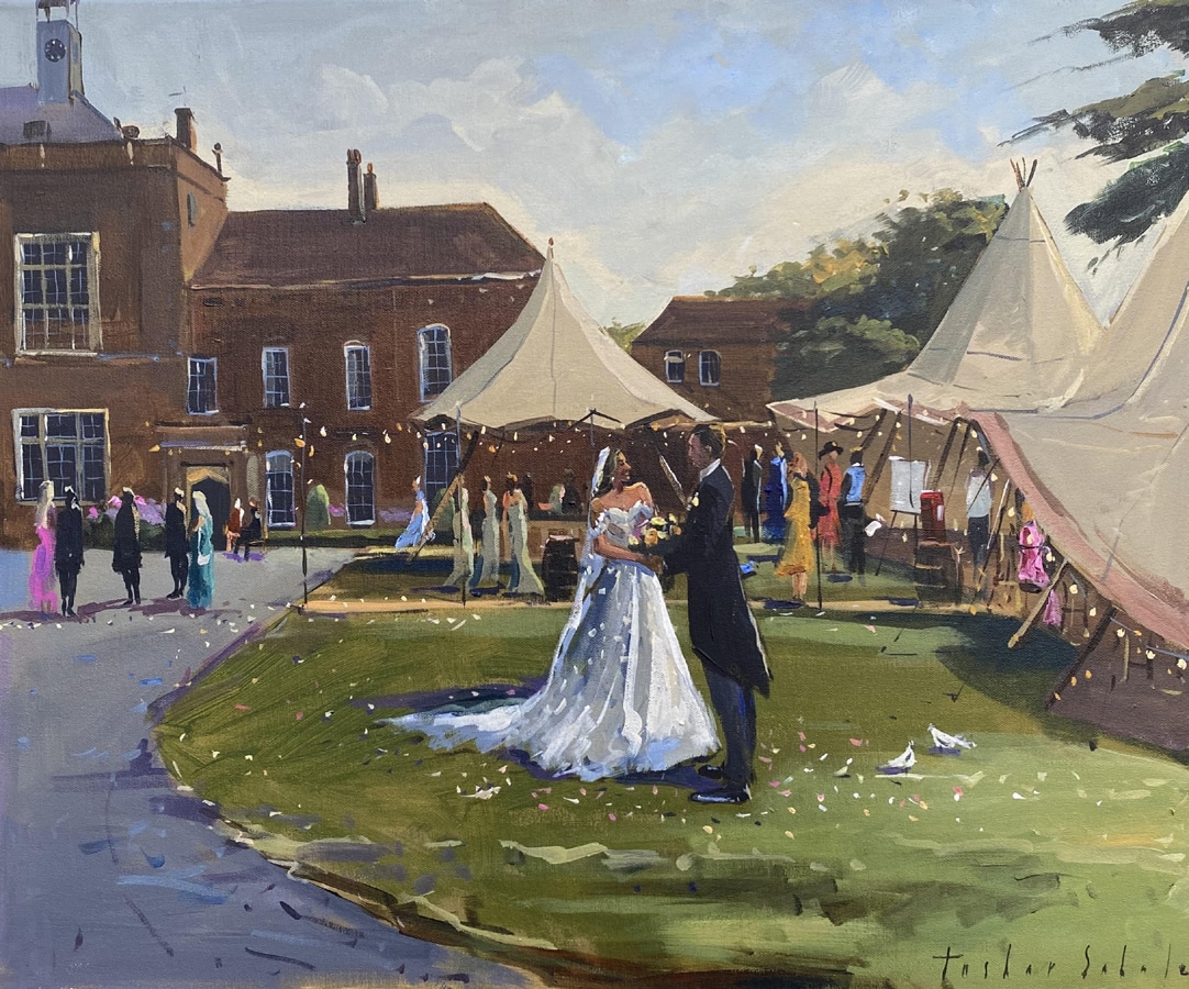 Danielle and Dominic Wedding Painting
