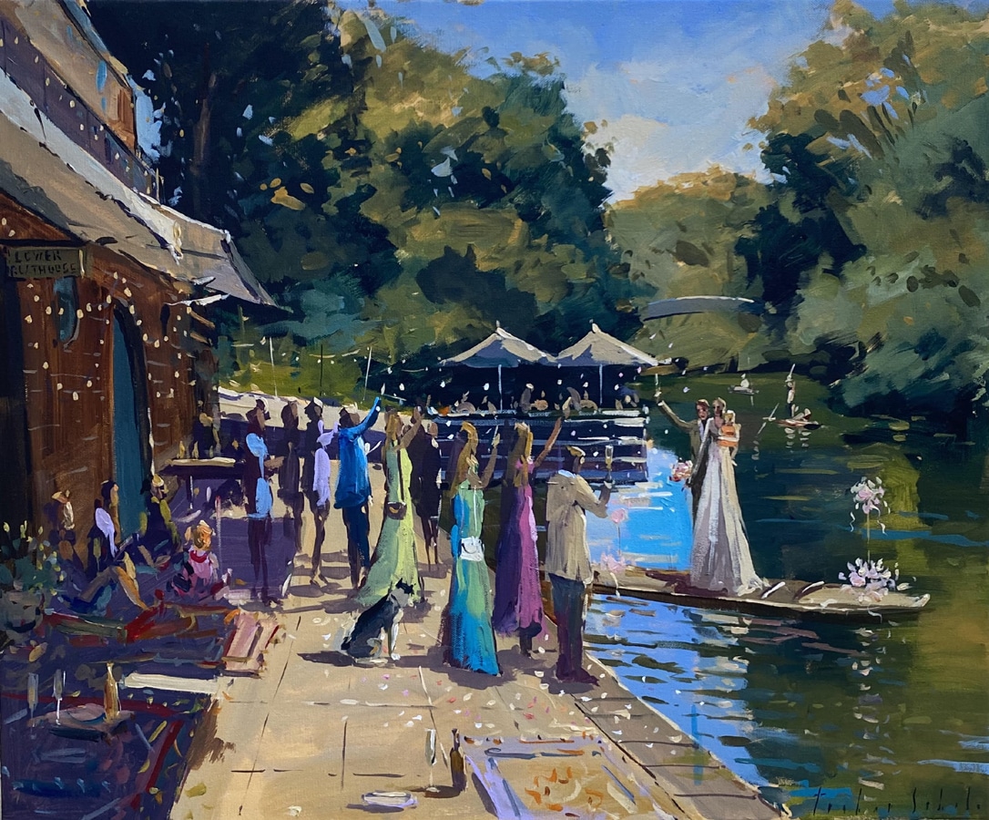 Marie-Virginie and Nick Wedding Painting