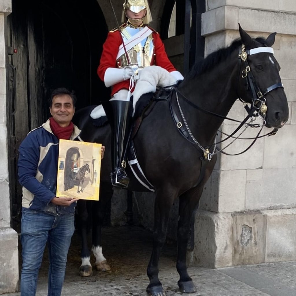 Painting the 'Royal Horse Guards'