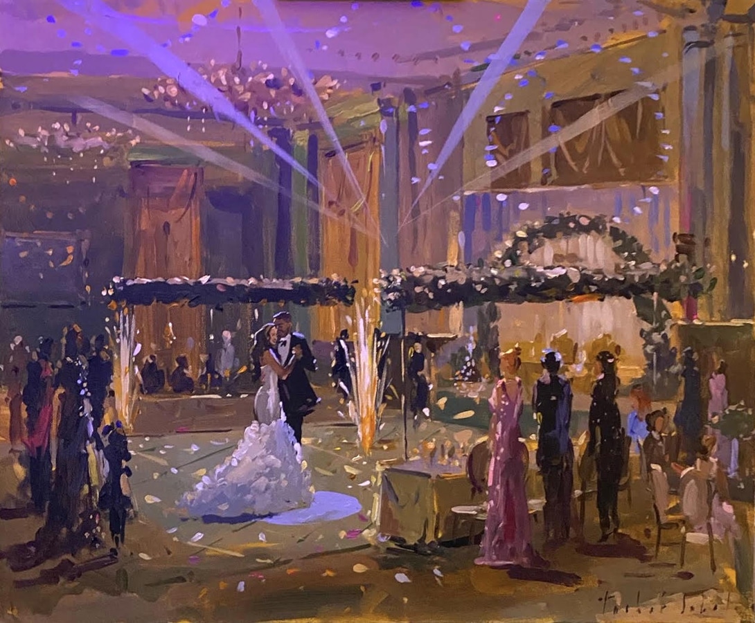 Sonika and Gagan Live Wedding Painting