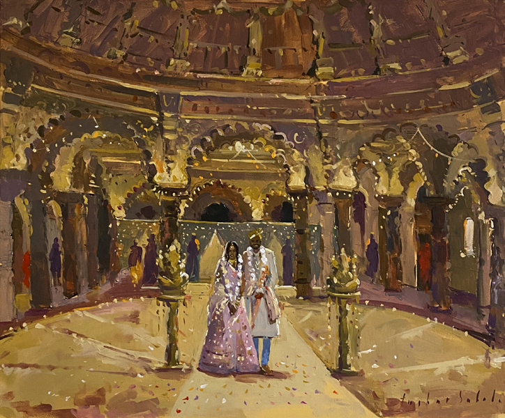 Anisha Patel Wedding Painting