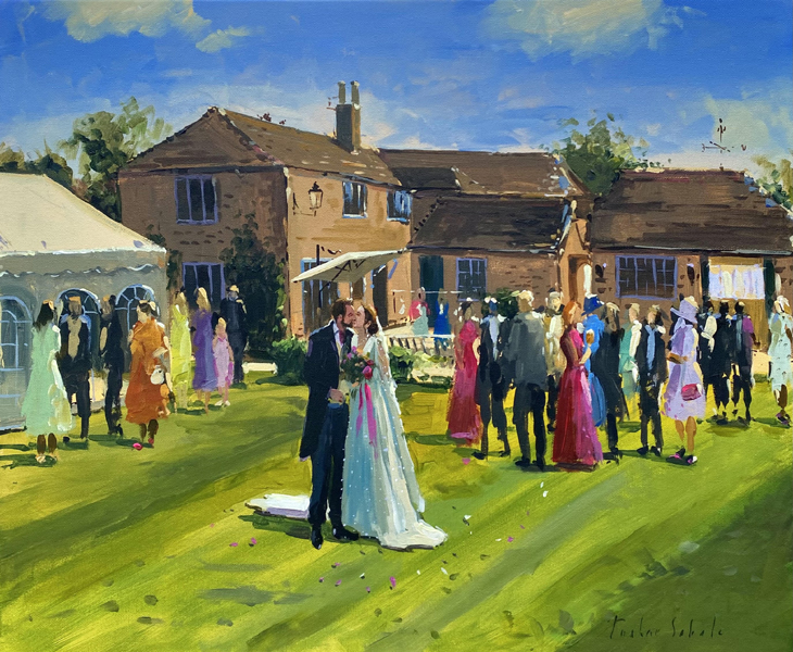 Anna and George Wedding Painting