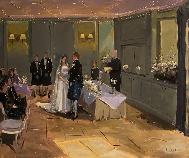 James and Laura Wedding Painting