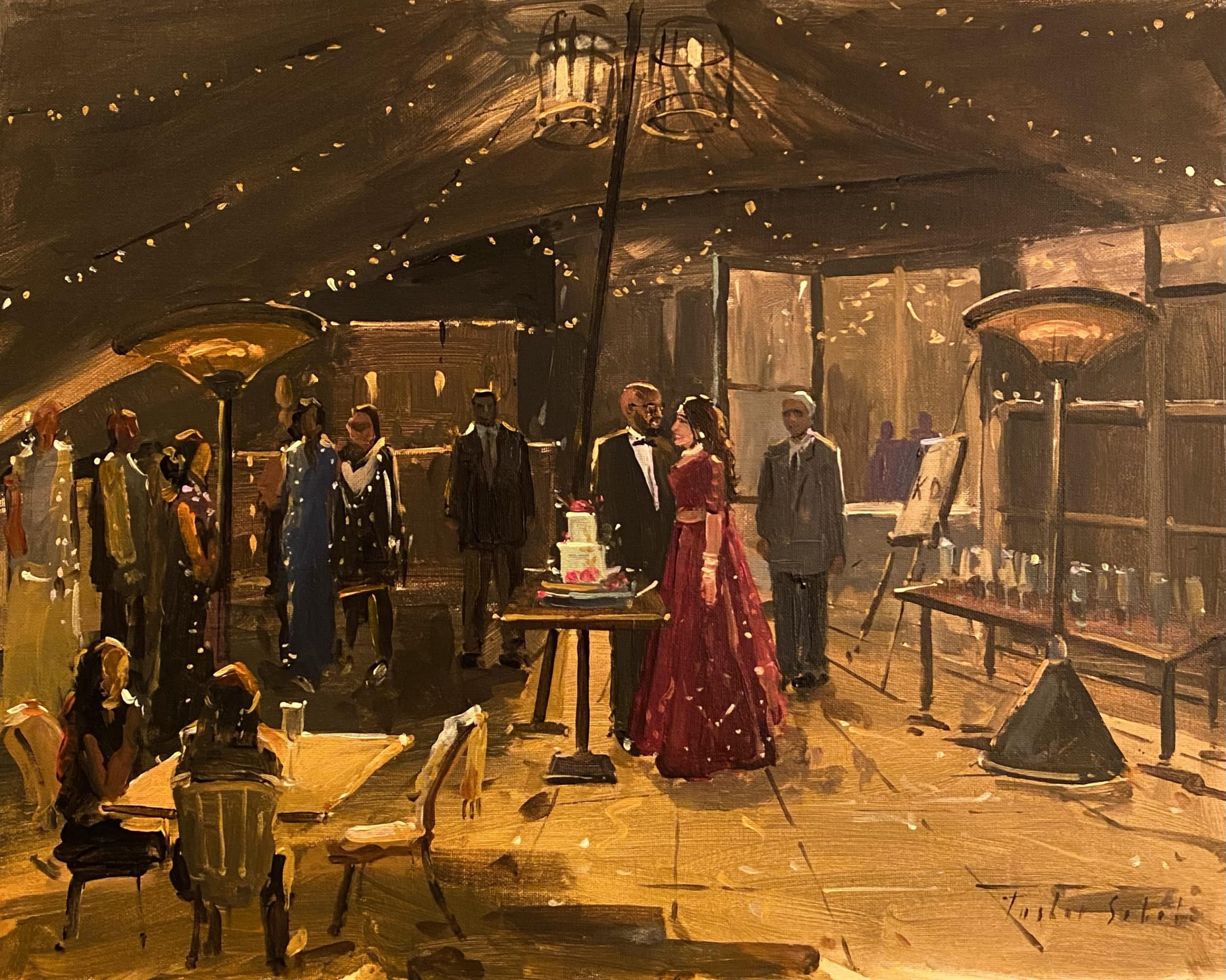 Kiranjit and David Wedding Painting