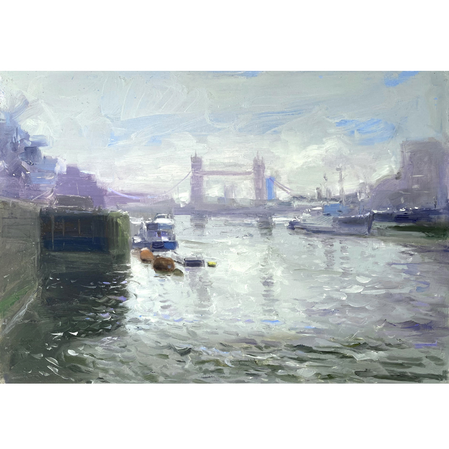Tower Bridge on a Misty Day