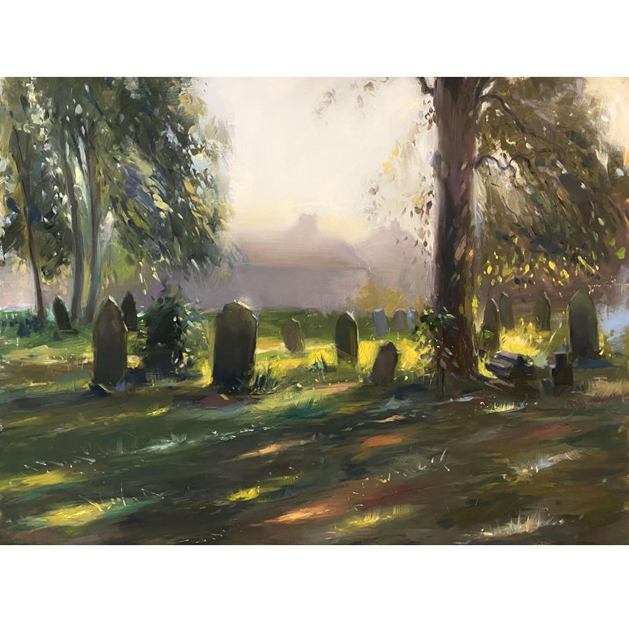 Summer morning in a Graveyard