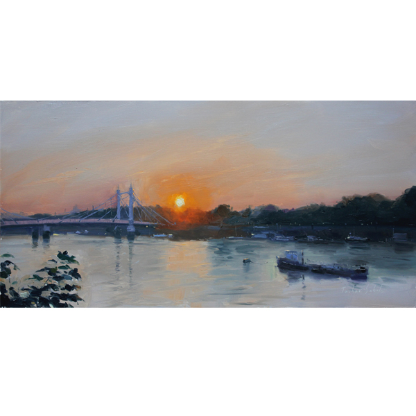 Albert Bridge at Sunset